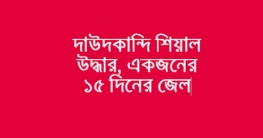 দাউদকান্দি শিয়াল উদ্ধার, একজনের ১৫ দিনের কারাদন্ড